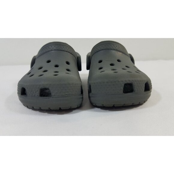 Crocs Toddlers Classic Clogs Gray Size 5 Kids GUC - Picture 5 of 8